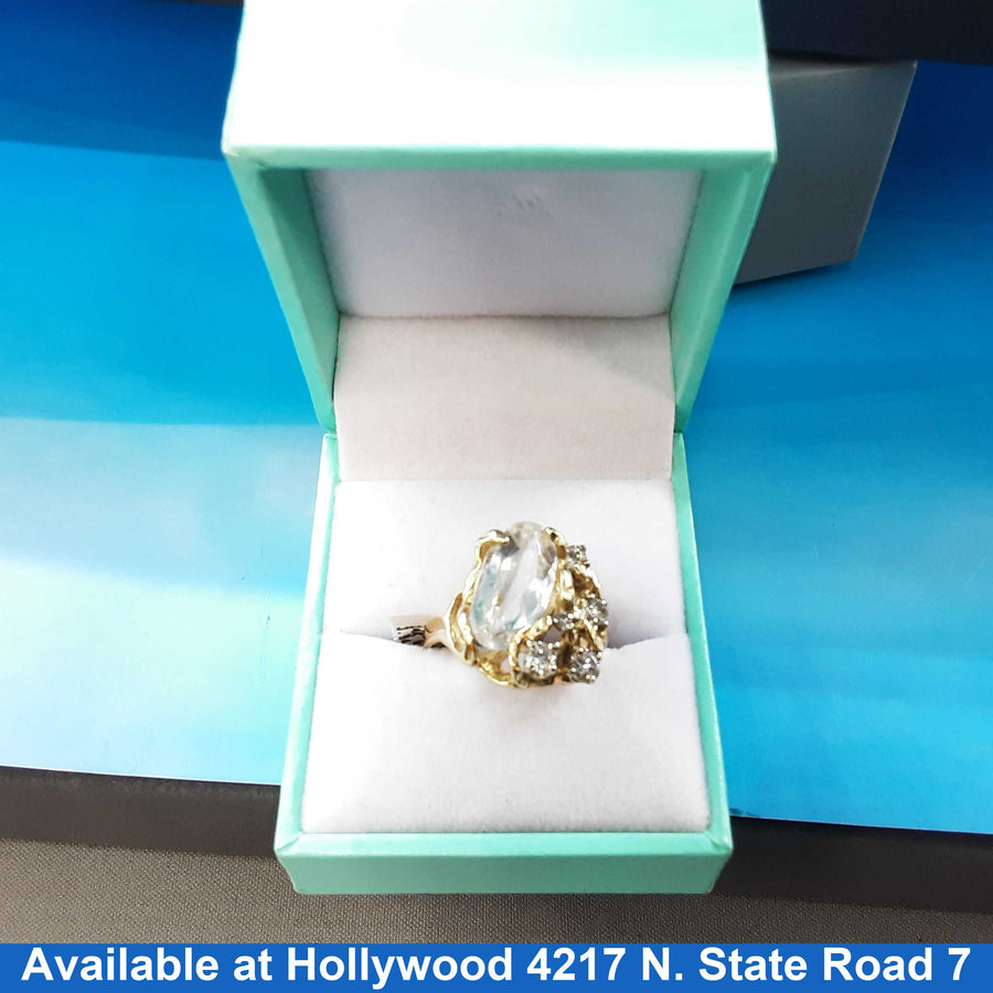 Women's Ring - Yellow Gold 14k (.585) 6.3 grams Size 7