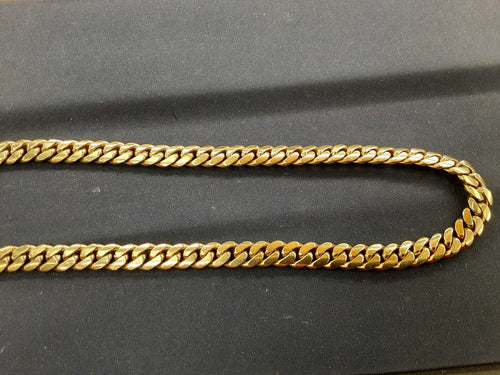 Cuban Link Chain - Yellow Gold 10k (.417) 91.7 grams 1 inch