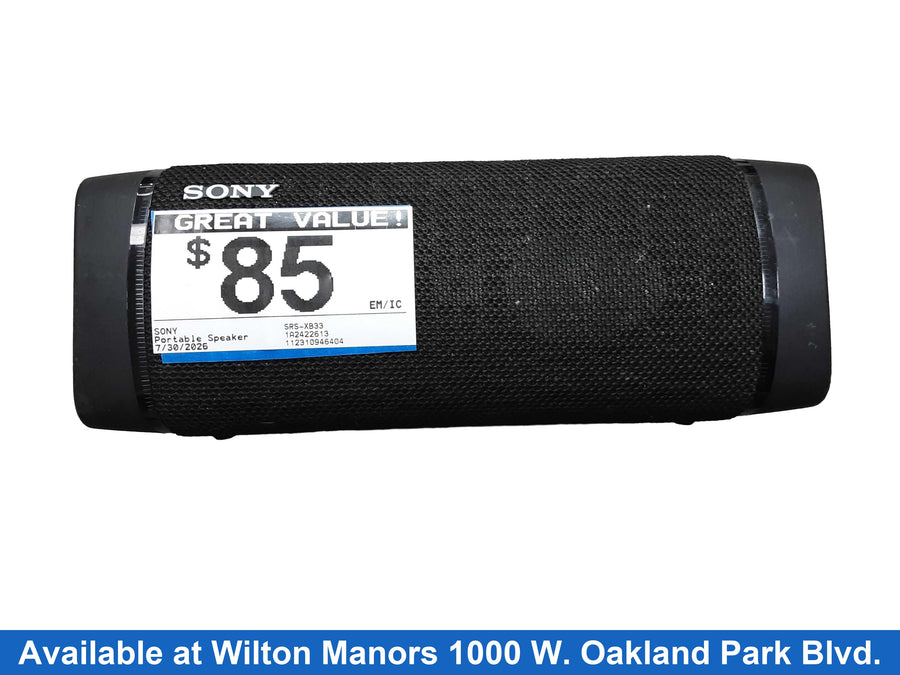 Sony Srs-xb33 Black Portable Speaker