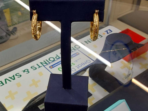 Bangle Earrings - Yellow Gold 14k (.585) 2.8 grams