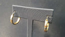 Hoop Earrings - Tricolor Gold 10k (.417) 1.2 grams