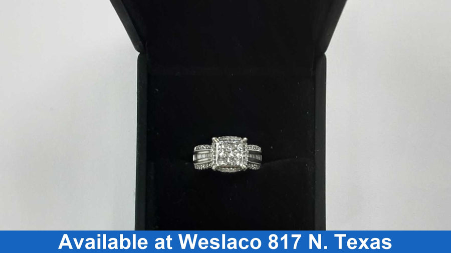 Ring - Wedding Set - White Gold 10k (.417) 6.1 grams Size 7