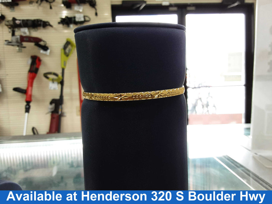 Bangle Bracelet - Yellow Gold 18k (.750) 14.3 grams 4 inch