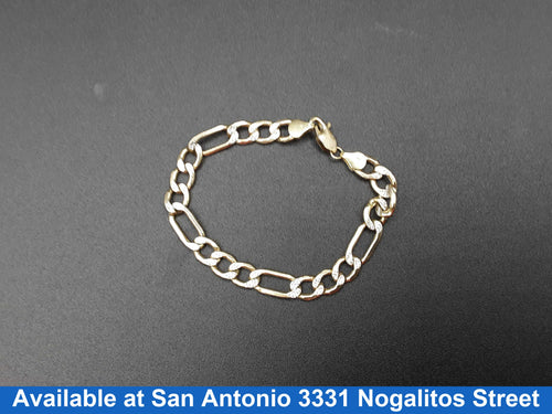 Figaro Bracelet - Yellow Gold 10k (.417) 7.4 grams 6 inch