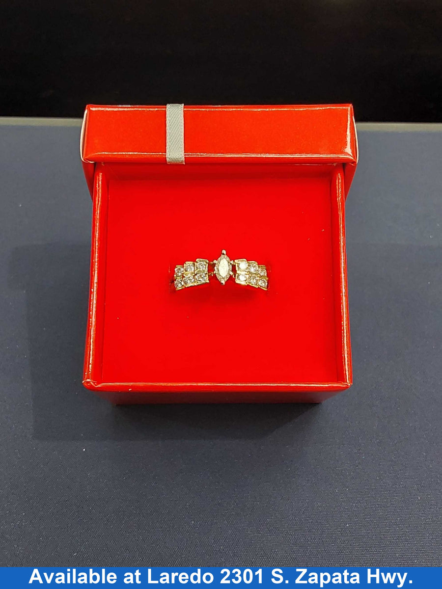 Women's Ring - Yellow Gold 14k (.585) 5 grams Size 9.5