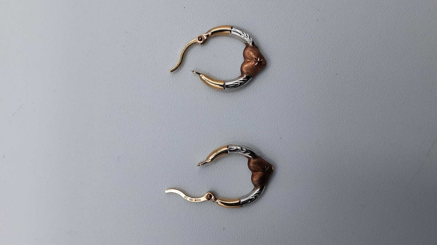 Hoop Earrings - Yellow Gold 10k (.417) 0.4 grams