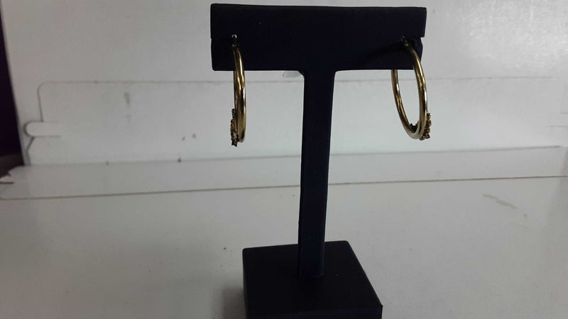 Bangle Earring Yellow Gold 10k (.417) 2.8 grams