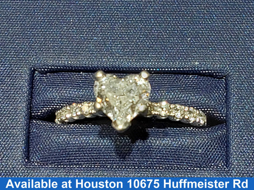Women's Ring - Solitaire - White Gold 14k (.585) 2.9 grams Size 6.5