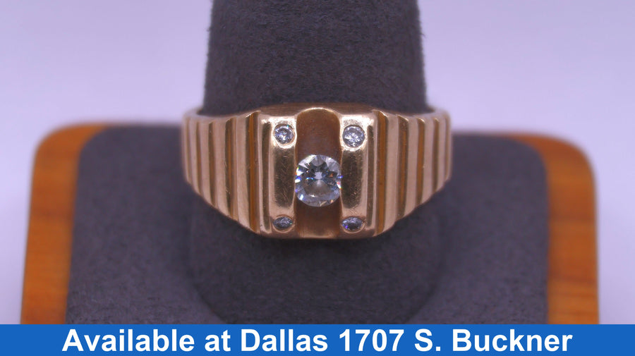 Men's Ring - Yellow Gold 14k (.585) 9.2 grams Size 10