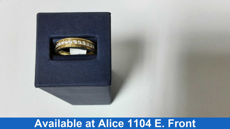 Ring - Wedding Band - Yellow Gold 10k (.417) 5.1 grams Size 7.5