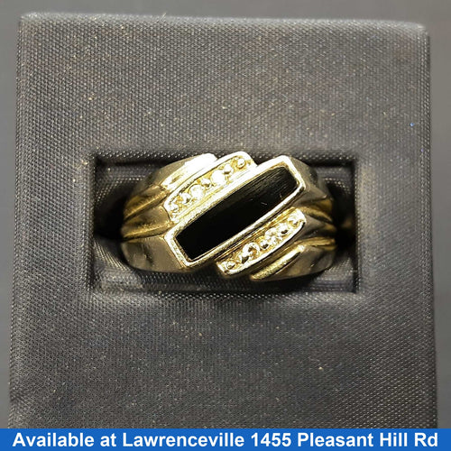 Men's Ring - White Gold 10k (.417) 7.6 grams Size 9
