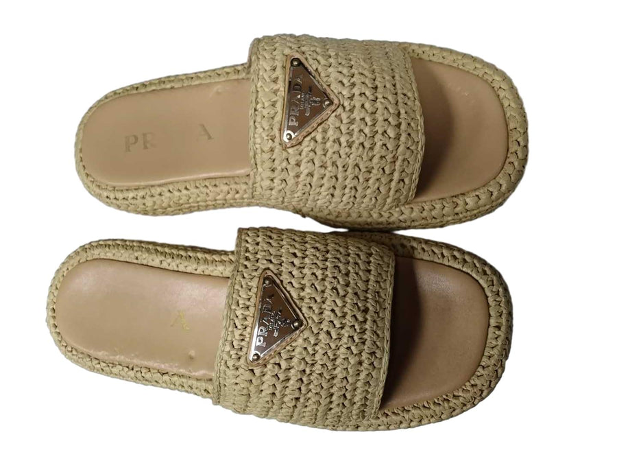 Prada Raffia Beige / Tan