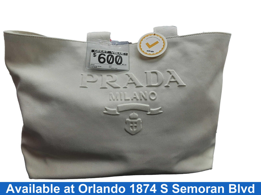 Prada Tote White Purse / Handbag