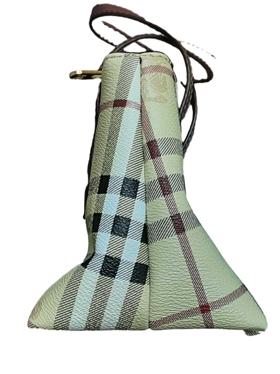 Burberry Mini Vintage Check Two-handle Yellow Purse / Handbag