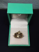 Ring - Engagement Set - Yellow Gold 14k (.585) 6 grams Size 5