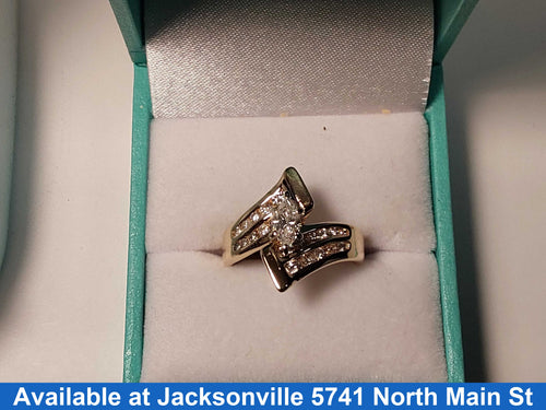 Ring - Engagement Set - Yellow Gold 14k (.585) 5.1 grams Size 8.5