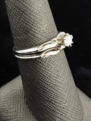 Women's Ring - Solitaire - White Gold 14k (.585) 3.6 grams Size 8
