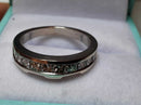 Ring - Wedding Band - White Gold 14k (.585) 4 grams Size 7