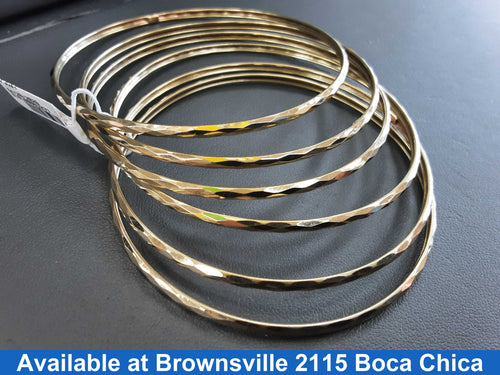 Bangle Bracelet - Yellow Gold 14k (.585) 22.1 grams 7 inch