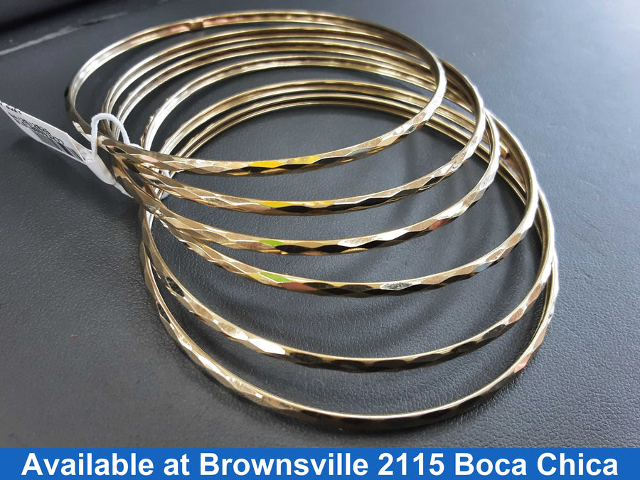 Bangle Bracelet - Yellow Gold 14k (.585) 22.1 grams 7 inch