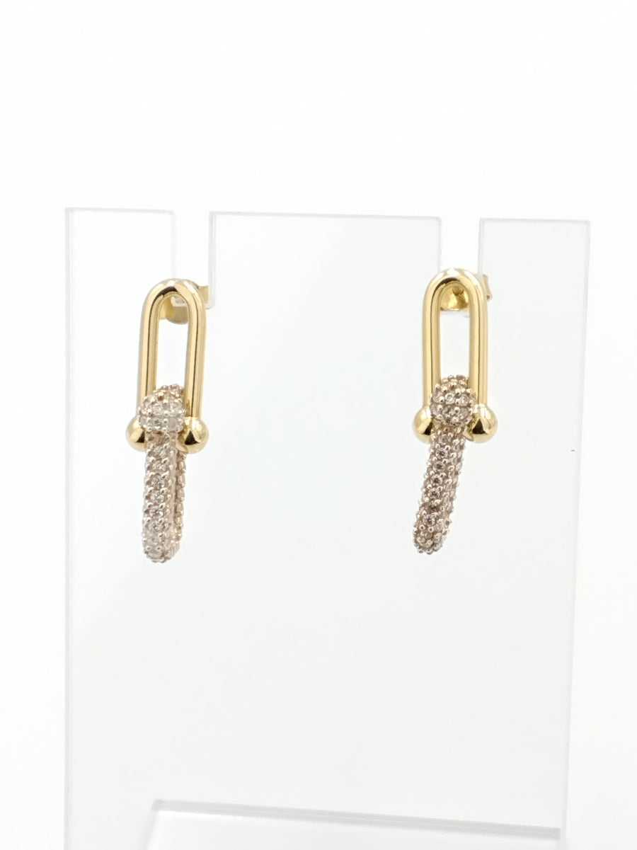 Earrings - Yellow Gold 18k (.750) 3.3 grams