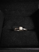 Women's Ring - Solitaire - White Gold 14k (.585) 1.7 grams Size 20