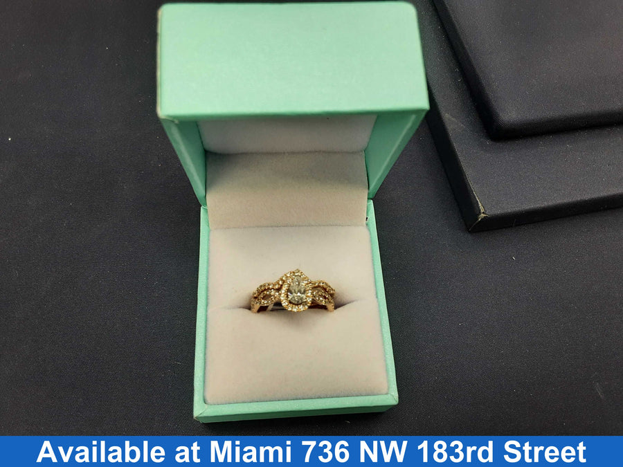Ring - Engagement Set - Rose Gold 14k (.585) 4.8 grams Size 6.5