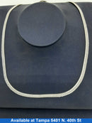 Herringbone Chain - White Gold 14k (.585) 10.8 grams 17 inch