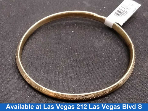 Bangle Bracelet - Yellow Gold 14k (.585) 5.2 grams 6 inch