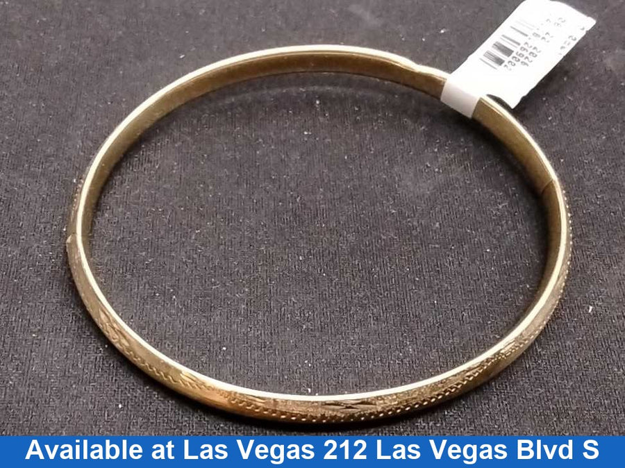 Bangle Bracelet - Yellow Gold 14k (.585) 5.2 grams 6 inch