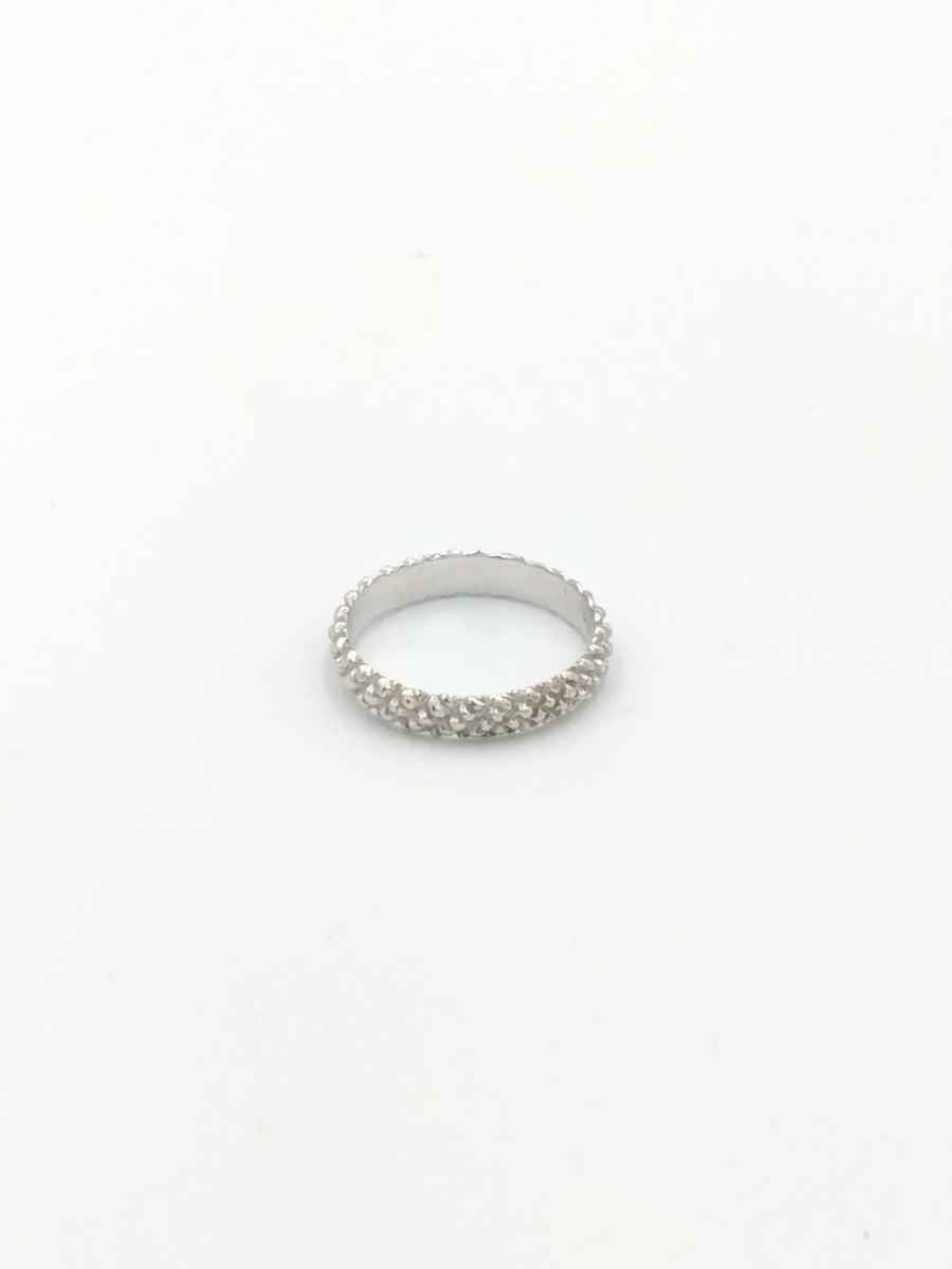 Ring - Wedding Band - White Gold 14k (.585) 3.4 grams Size 9