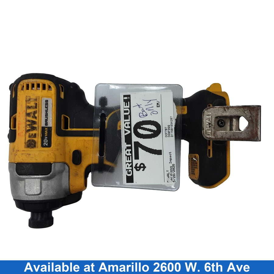 Dewalt Dcf787 Yellow Cordless Impact Drill