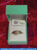 Ring - Wedding Set - White Gold 14k (.585) 6.1 grams Size 20