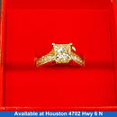 Women's Ring - Solitaire - Yellow Gold 18k (.750) 6.4 grams Size 20