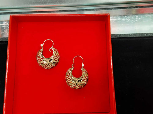 Hoop Earrings - Yellow Gold 10k (.417) 3.9 grams
