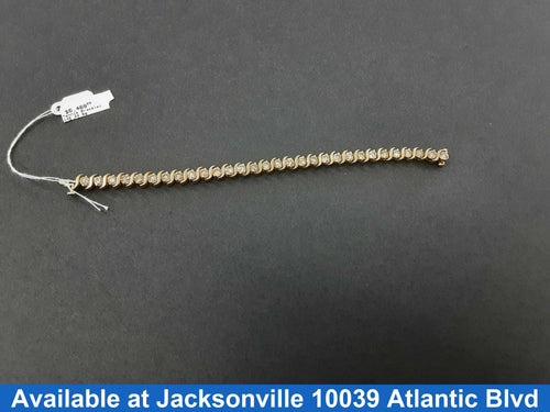 Tennis Bracelet - Yellow Gold 14k (.585) 24.6 grams 8 inch