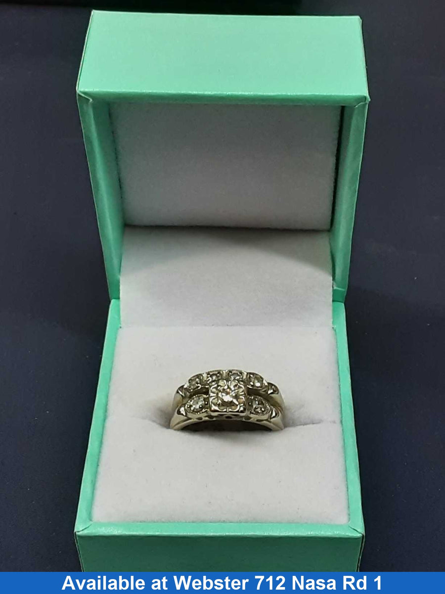 Women's Ring - White Gold 14k (.585) 5.3 grams Size 6