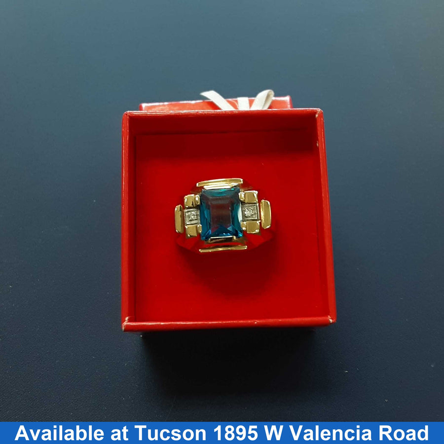 Men's Ring - Yellow Gold 10k (.417) 11.5 grams Size 10