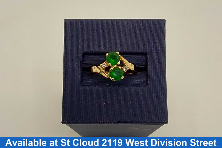 Women's Ring - Yellow Gold 18k (.750) 2.55 grams Size 6