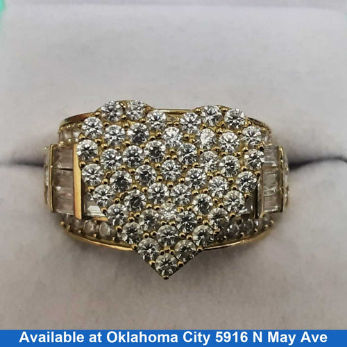 Women's Ring - Yellow Gold 10k (.417) 8.2 grams Size 20