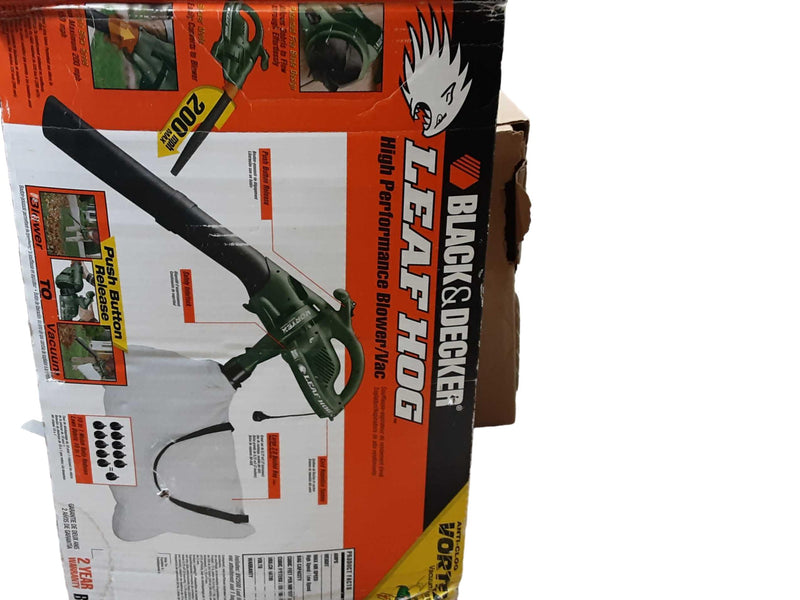 Black & Decker Leaf Hog Green Corded Leaf Blower