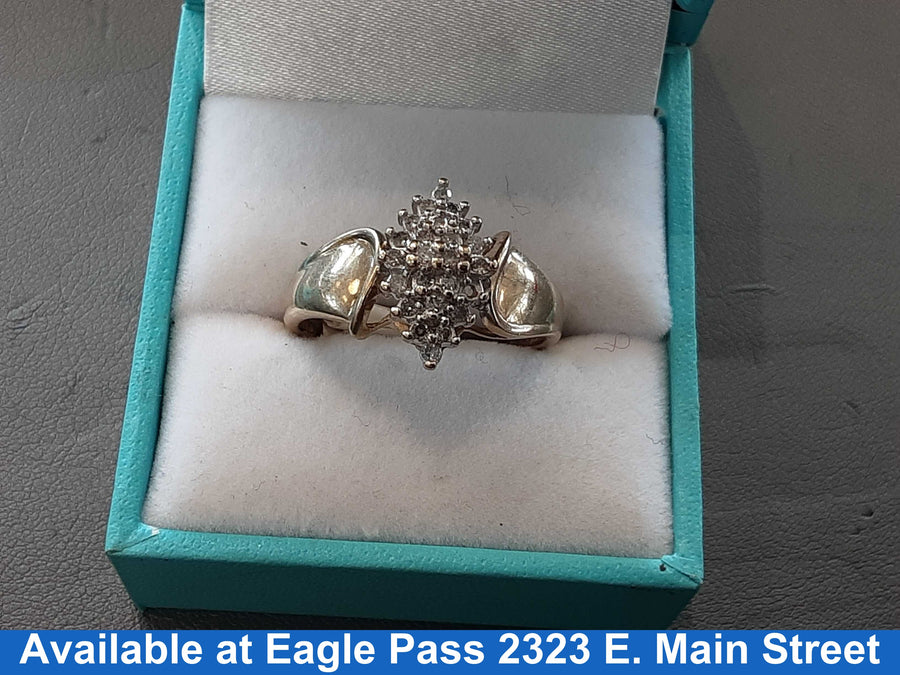 Women's Ring - Yellow Gold 10k (.417) 3.3 grams Size 10