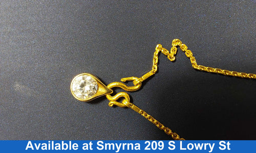 Diamond Pendant - Yellow Gold 24k (.999) 17 grams