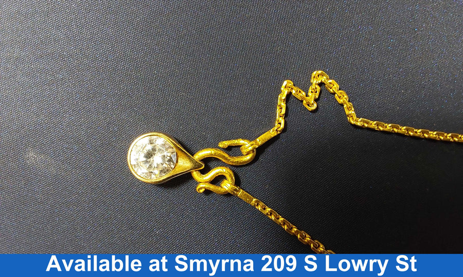 Diamond Pendant - Yellow Gold 24k (.999) 17 grams