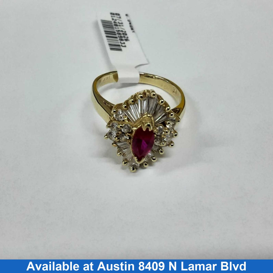 Women's Ring - Yellow Gold 14k (.585) 5.5 grams Size 8