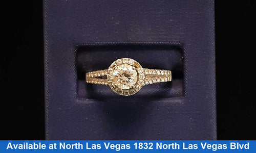 Ring - Wedding Set - White Gold 14k (.585) 3.6 grams Size 8