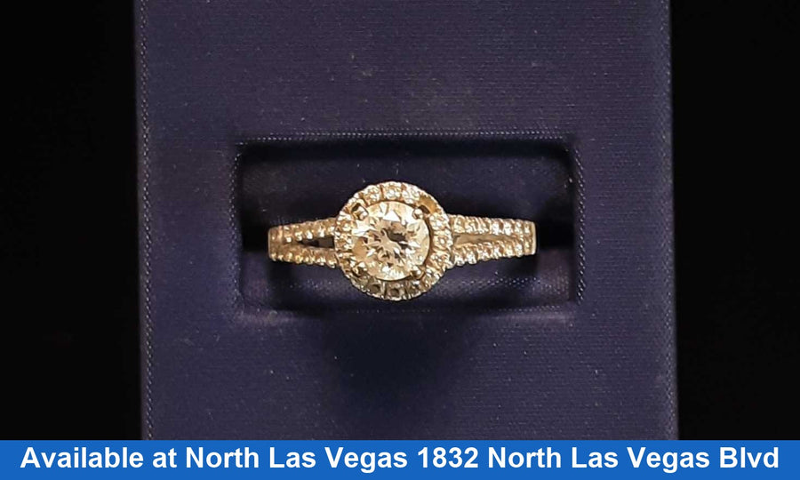 Ring - Wedding Set - White Gold 14k (.585) 3.6 grams Size 8