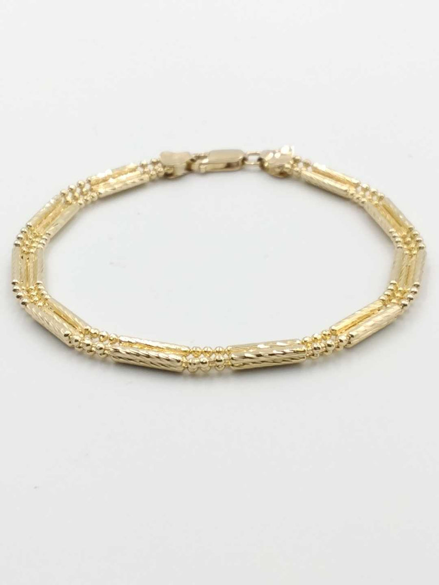 Turkish Bracelet - Yellow Gold 14k (.585) 6.8 grams 6 inch