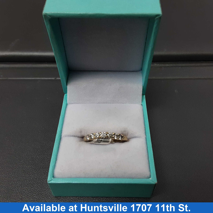 Ring - Channel Set - Yellow Gold 18k (.750) 4.4 grams Size 7