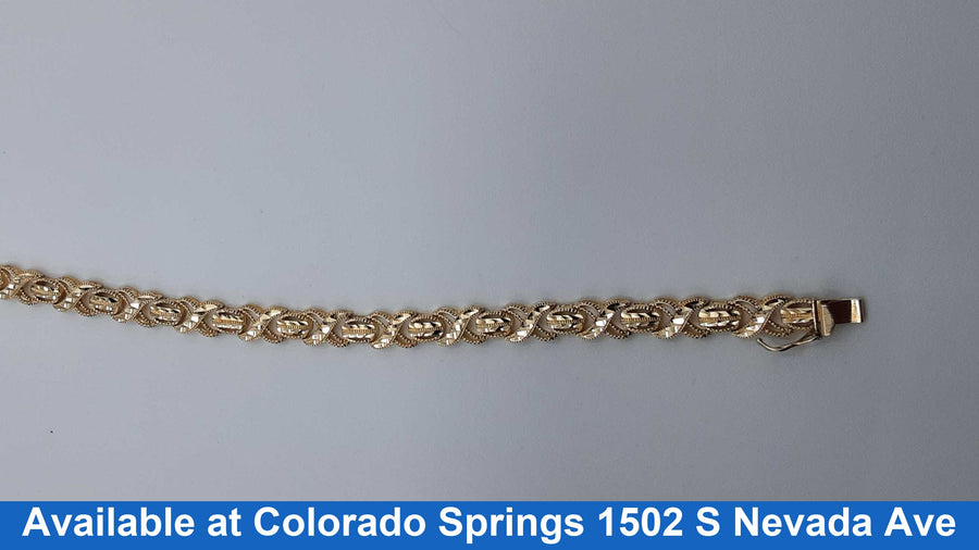 Bracelet - Yellow Gold 14k (.585) 12.5 grams 7 inch
